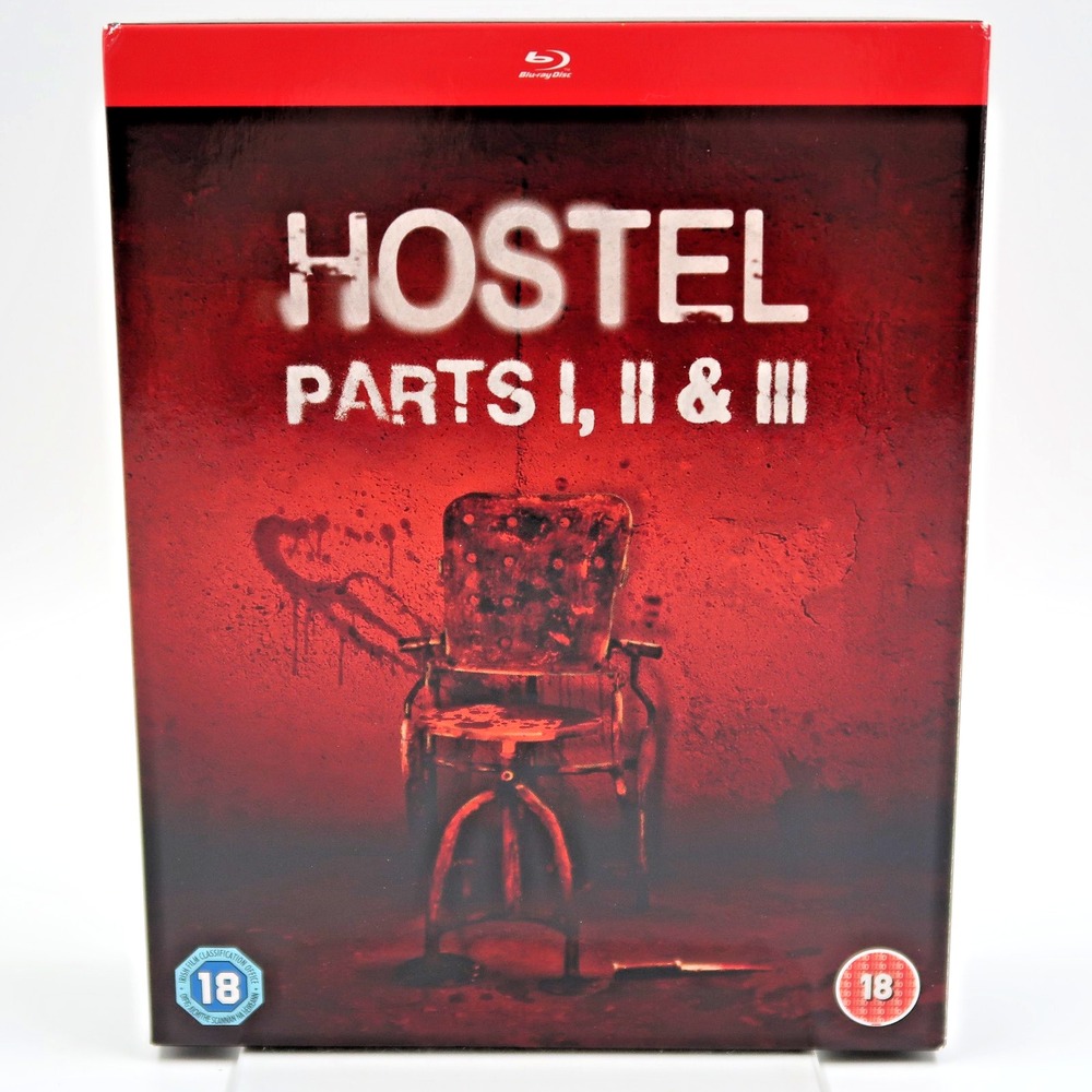 Hostel Trilogy Parts I II III Blu-ray Region Free Jay Hernandez Eli Roth Horror